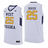 West Virginia Mountaineers 25 Maciej Bender White College Basketball Jersey Dzhi,baseball caps,new era cap wholesale,wholesale hats